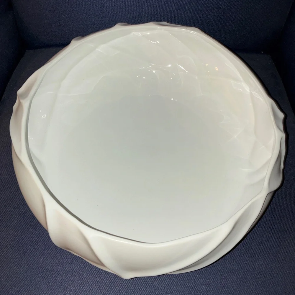 Zodax Large Belize‎ Ridged Serving Bowl and/or Decorative Bowl.